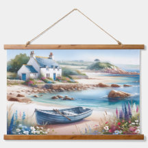Coastal Cottage Seaside Rowboat Bloom