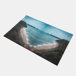 Coastal Cove Beach Landscape Rug Deurmat
