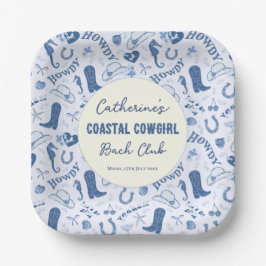 Coastal Cowgirl Bach Club Fun Pattern Papieren Bordje