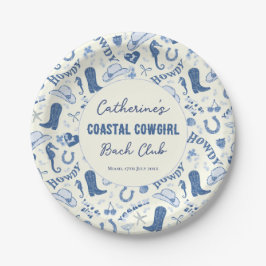 Coastal Cowgirl Bach Club Fun Pattern Papieren Bordje