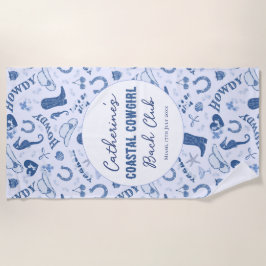 Coastal Cowgirl Bach Club Fun Pattern Strandlaken