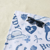 Coastal Cowgirl Bach Club Fun Pattern Strandlaken (In situ)
