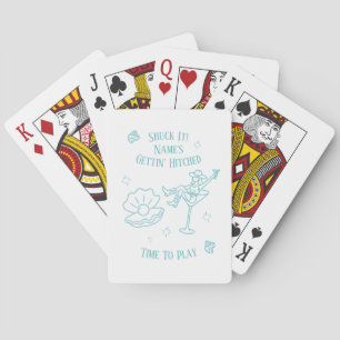 Coastal Cowgirl Bachelorette Stickers Pokerkaarten