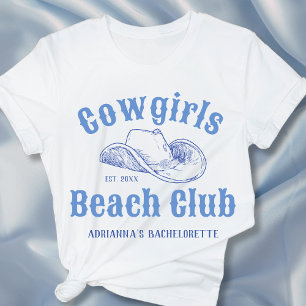 Coastal Cowgirl Beach Club Bachelorette Aangepast T-shirt