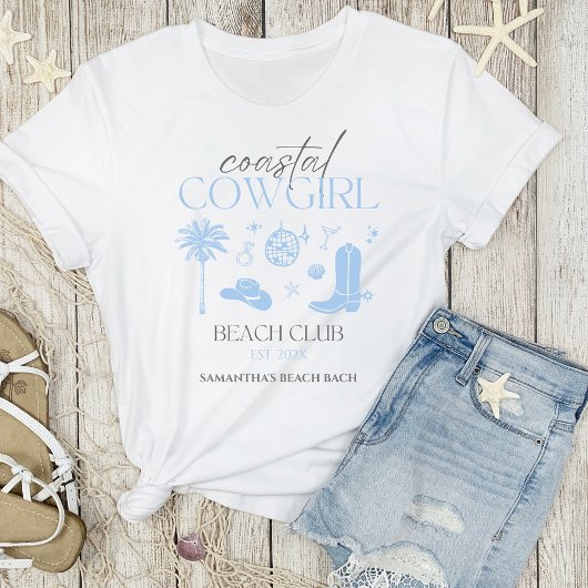 Coastal Cowgirl Beach Club Bachelorette Favorieten T-shirt