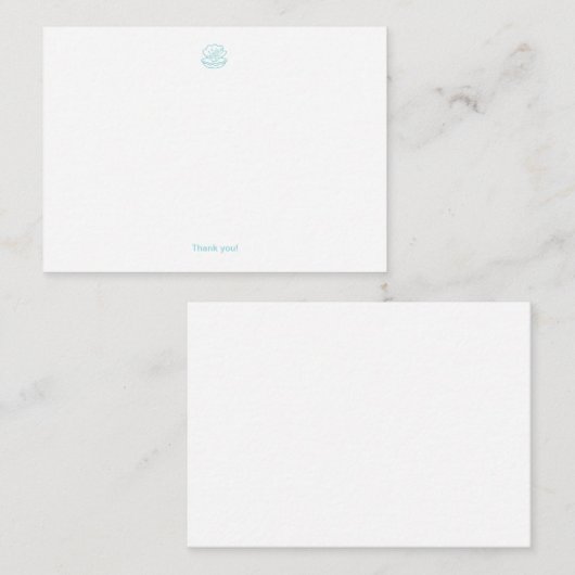 Coastal Cowgirl Bedankt Kaarten Notitiekaartje (Voorkant / Achterkant)