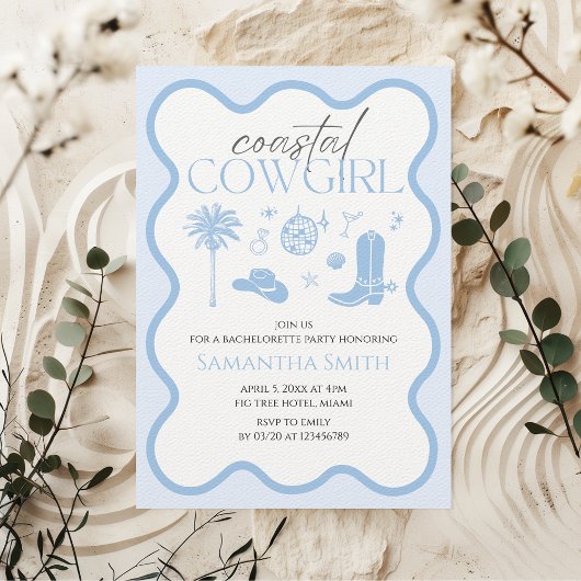 Coastal Cowgirl Blue Bachelorette Weekend Details Kaart