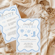 Coastal Cowgirl Blue Bachelorette Weekend Details