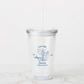 Coastal cowgirl Blue Ocean Bachelorette weekend Acryl Drinkbeker (Voorkant)
