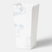 Coastal cowgirl Blue Ocean Bachelorette weekend Bedankdoosjes (Achterkant)