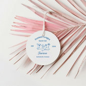 Coastal cowgirl Blue Ocean Bachelorette weekend Bedankjes Labels