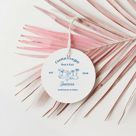 Coastal cowgirl Blue Ocean Bachelorette weekend Bedankjes Labels