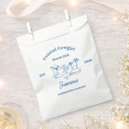 Coastal cowgirl Blue Ocean Bachelorette weekend Bedankzakje