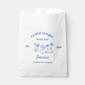 Coastal cowgirl Blue Ocean Bachelorette weekend Bedankzakje (Voorkant)