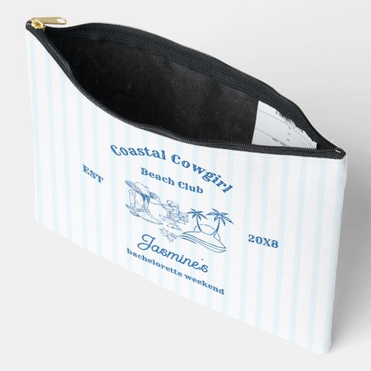 Coastal cowgirl Blue Ocean Bachelorette weekend Etui (Open)