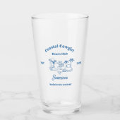 Coastal cowgirl Blue Ocean Bachelorette weekend Glas (Voorkant)