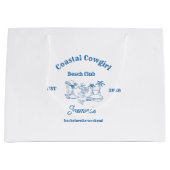 Coastal cowgirl Blue Ocean Bachelorette weekend Groot Cadeauzakje (Voorkant)