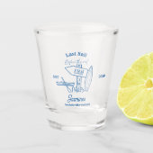 Coastal cowgirl Blue Ocean Bachelorette weekend Shot Glas (Voorkant)