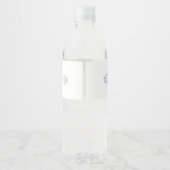 Coastal cowgirl Blue Ocean Bachelorette weekend Waterfles Etiket (Achterkant)