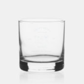 Coastal cowgirl Blue Ocean Bachelorette weekend Whisky Glas (Achterkant)