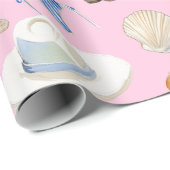 Coastal Cowgirl Boots Pink Gift Cadeaupapier (Rol Hoek)