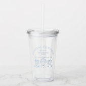 Coastal Cowgirl Boots Western Bachelorette Party Acryl Drinkbeker (Voorkant)