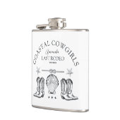 Coastal Cowgirl Boots Western Bachelorette Party Heupfles (Links)