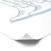 Coastal Cowgirl Boots Western Bachelorette Party Perfect Poster (Hoek)