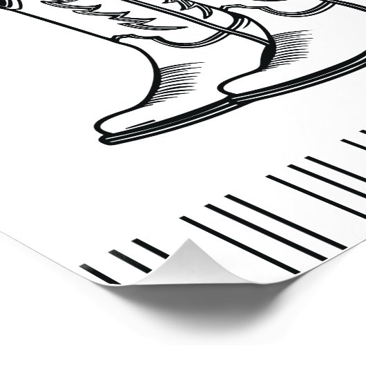 Coastal Cowgirl Boots Western Bachelorette Party Perfect Poster (Hoek)