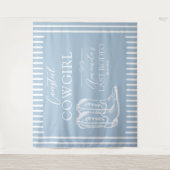 Coastal Cowgirl Boots Western Bachelorette Party Wandkleed (Voorkant)