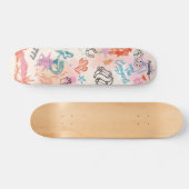 Coastal Cowgirl College Dorm Room Wall Art Persoonlijk Skateboard (Horizontaal)