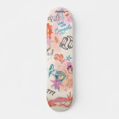 Coastal Cowgirl College Dorm Room Wall Art Persoonlijk Skateboard (Voorkant)