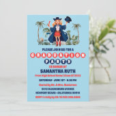 Coastal Cowgirl Fotoafstudeerfeest Kaart (Staand voorkant)