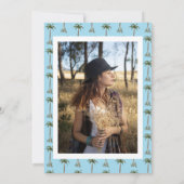 Coastal Cowgirl Fotoafstudeerfeest Kaart (Achterkant)