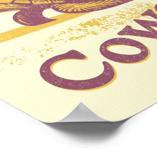 Coastal Cowgirl Mermaid Art Print Poster (Hoek)