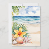 Coastal Cowgirl Modern Waterverf Vrijgezellenfeest Kaart (Achterkant)