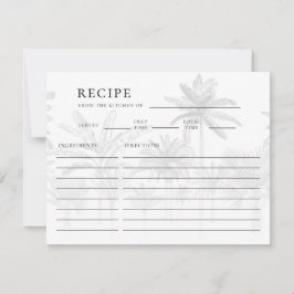 Coastal Cowgirl Nautisch Vrijgezellenfeest Recept Notitiekaartje