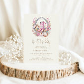 Coastal Cowgirl roze laarzen Vrijgezellenfeest Kaart