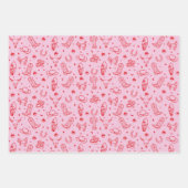 Coastal Cowgirl Set van 3 Westerne vrijgezellenges Inpakpapier Vel (Voorkant 3)