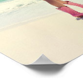 Coastal Cowgirl -  stijl roze laarzen Poster (Hoek)