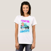 Coastal Cowgirl Trend Grappige Design Kunst T-shirt (Voorkant volledig)
