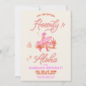 Coastal Cowgirl Verjaardag Western Strandfeest Roz Kaart (Voorkant)