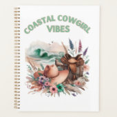 Coastal cowgirl vibes, floral feminine planner (Voorkant)