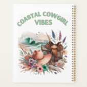 Coastal cowgirl vibes, floral feminine planner (Achterkant)