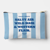 Coastal Cowgirl Western Flair Blue Cabana Stripe Etui (Achterkant)