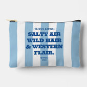 Coastal Cowgirl Western Flair Blue Cabana Stripe Etui (Voorkant)