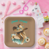 Coastal Cowgirl Western Party Papieren Bordje (Feest)