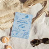 Coastal Cowgirl Whimsical Verjaardag Kaart