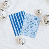 Coastal Cowgirl Whimsical Verjaardag Kaart