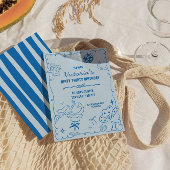 Coastal Cowgirl Whimsical Verjaardag Kaart